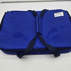 Pyrex Portables Blue Travel Carry Bag Insulated Case 16" X 10 X 2.5" Hot or Cold